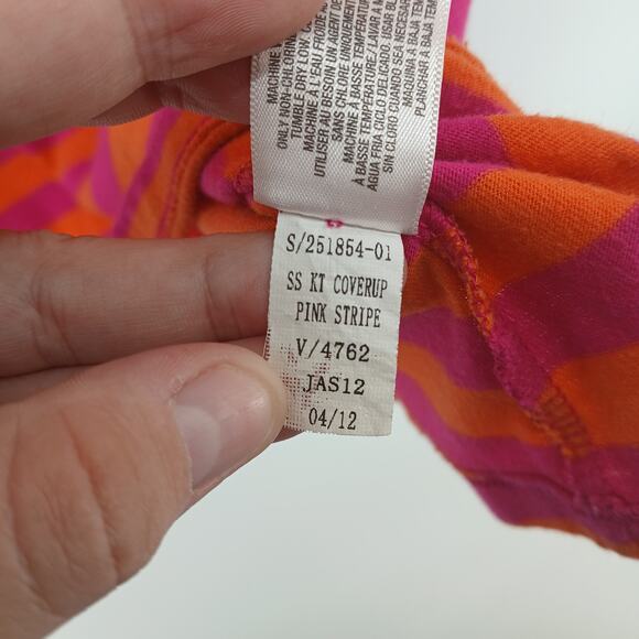 Old Navy Y2K Babydoll Striped Mini Dress Womens SM Preppy Swim Vacation 2000's - Picture 8 of 8